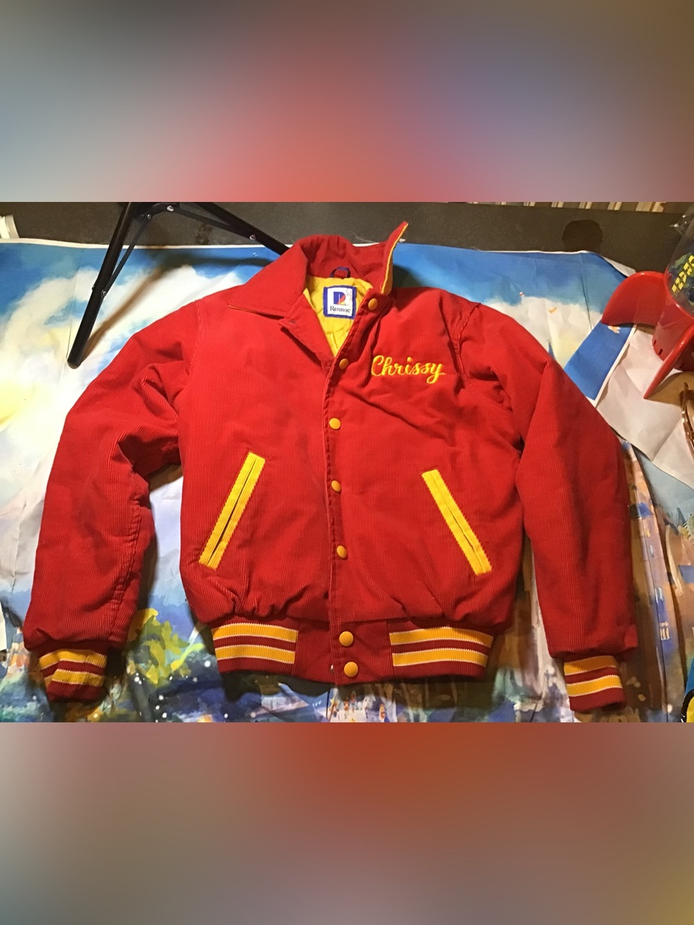 Vintage varsity jacket Gwynedd Mercy university Chrissy Rennoc jacket -L